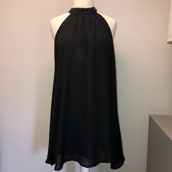 Brandy Melville Dresses | Rare Brandy Melville Black Halter Dress | Color: Black | Size: One Size | Bearskare's Closet